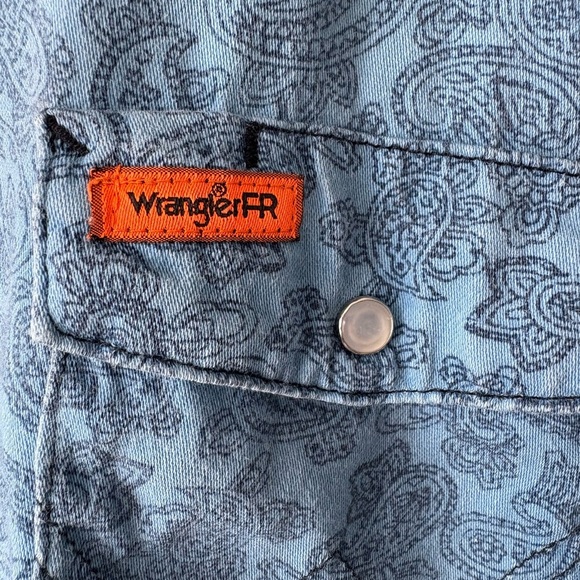Wrangler Paisley Flame Resistant Shirt | Size XXL - Picture 5 of 11